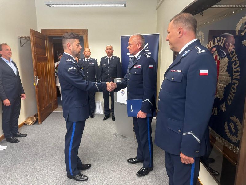 Wieloletni komendant komisariatu w Czersku komendantem powiatowym w Chojnicach