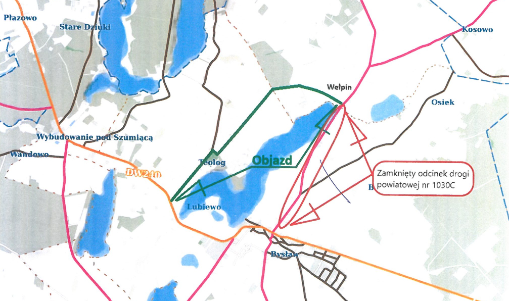 Objazd Cekcyn - Bysław