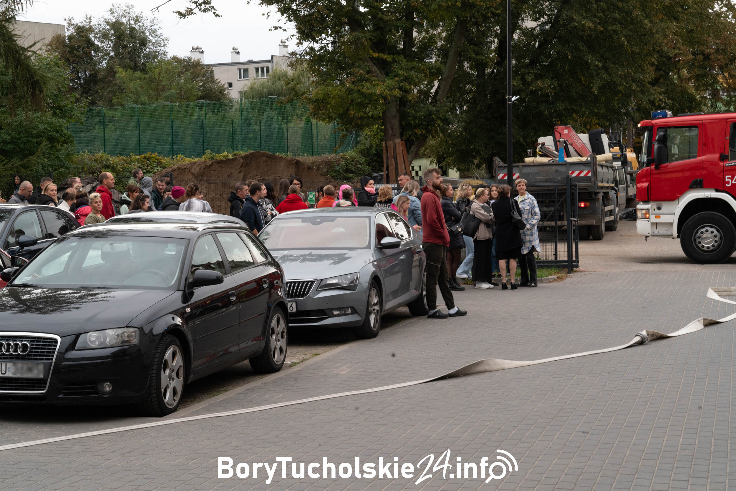 Alarm przeciwpożarowy w Powiatowym Centrum Wsparcia w Tucholi