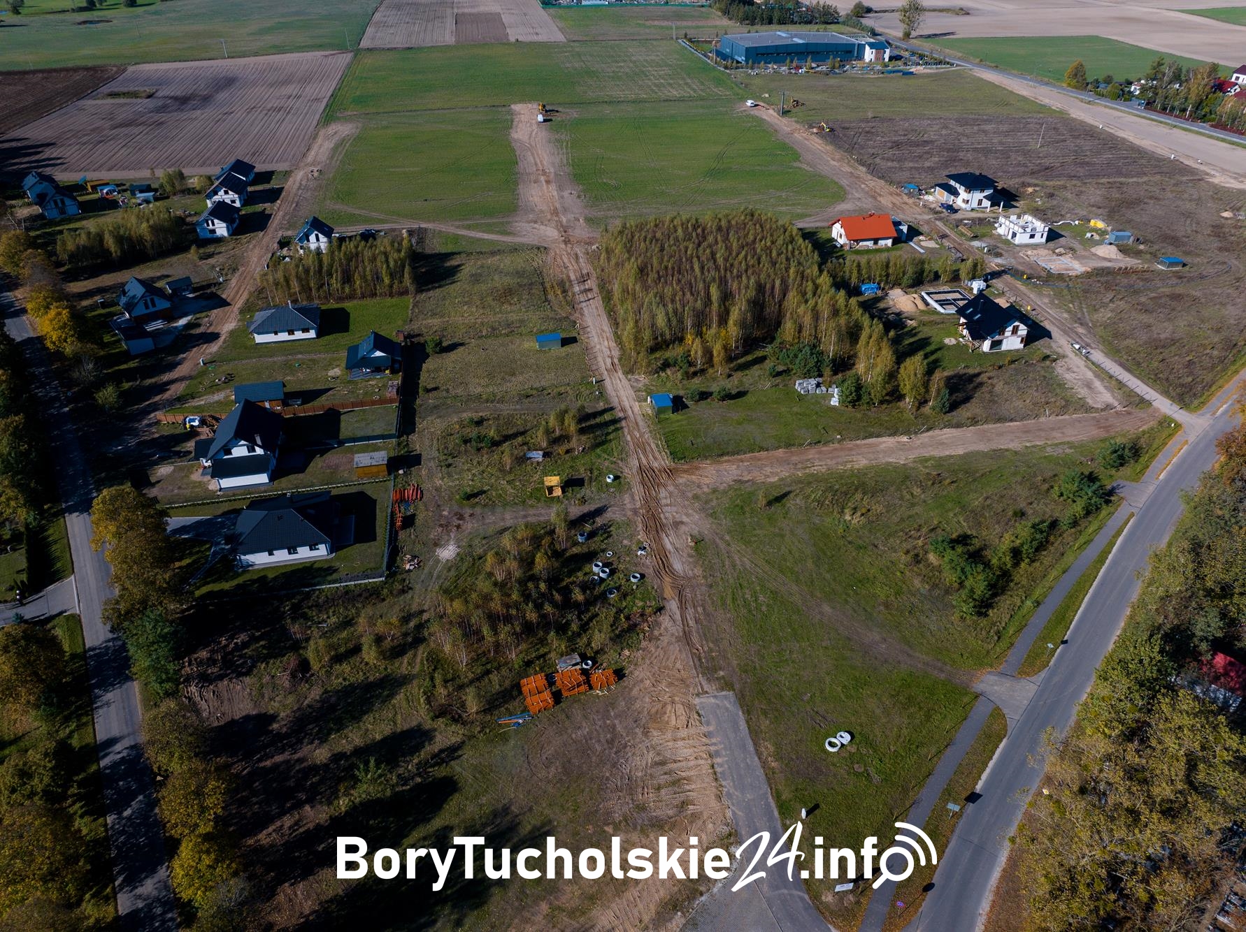 Wodociąg i kanalizacja na nowym osiedlu