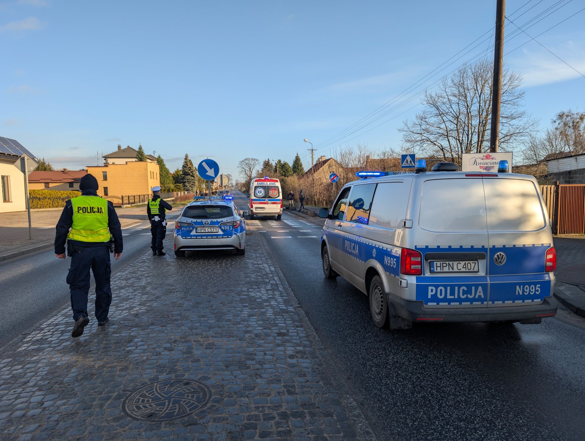 Potrącenie rowerzystki na ulicy Starogardzkiej w Czersku