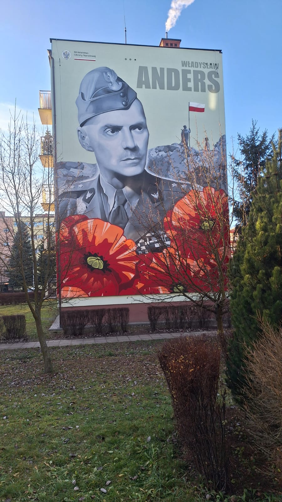 Mural z gen. Andersem już jest gotowy