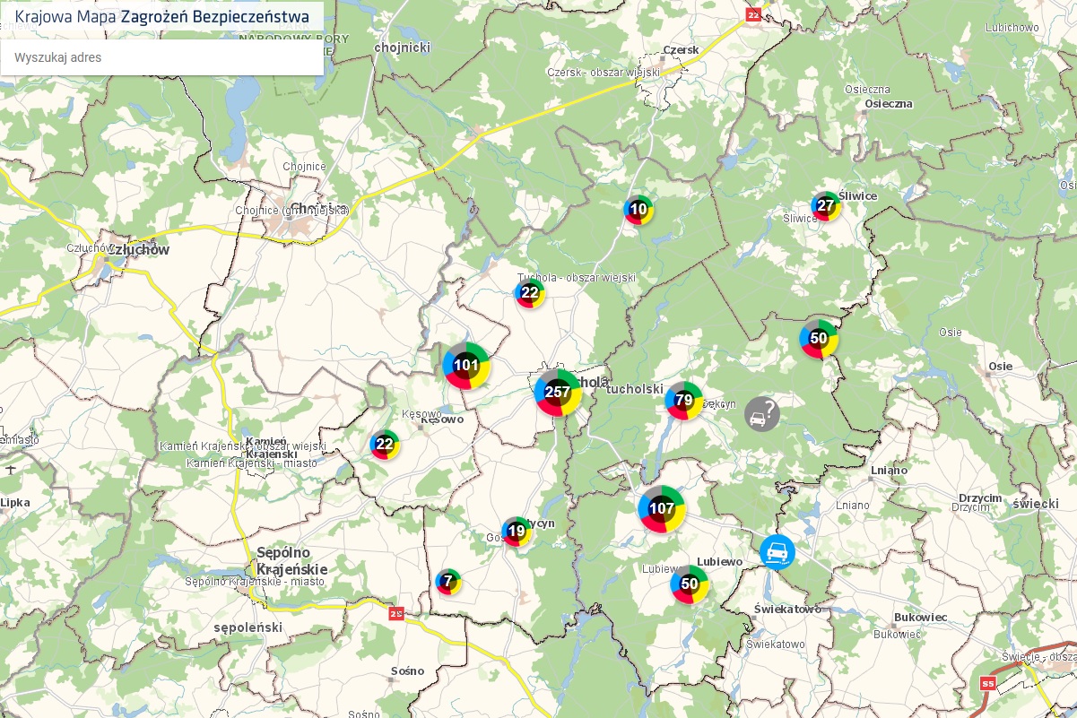 Ponad 700 zgłoszeń zagrożeń w powiecie tucholskim