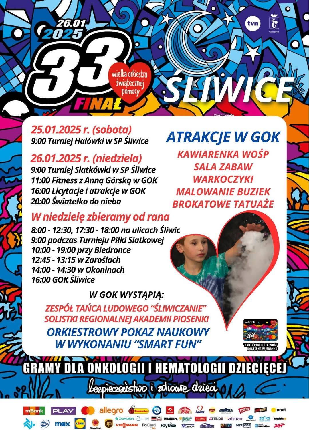 Finał WOŚP. Co będzie się działo w Śliwicach?