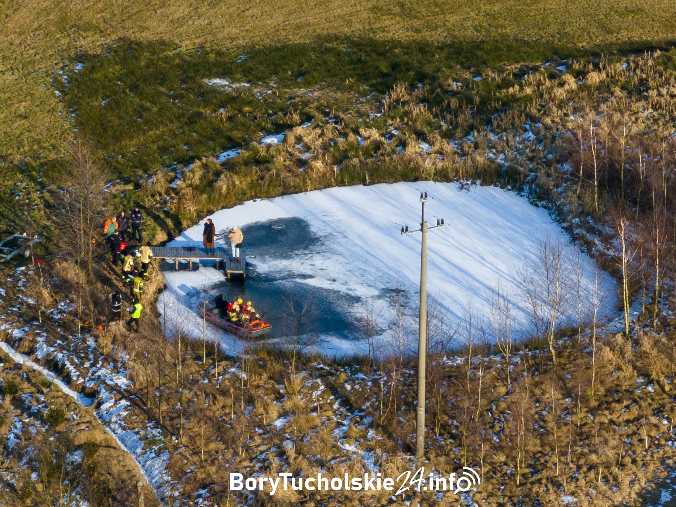 Co spadło na posesję w gminie Czersk? Policja zamknęła spory fragment miejscowości
