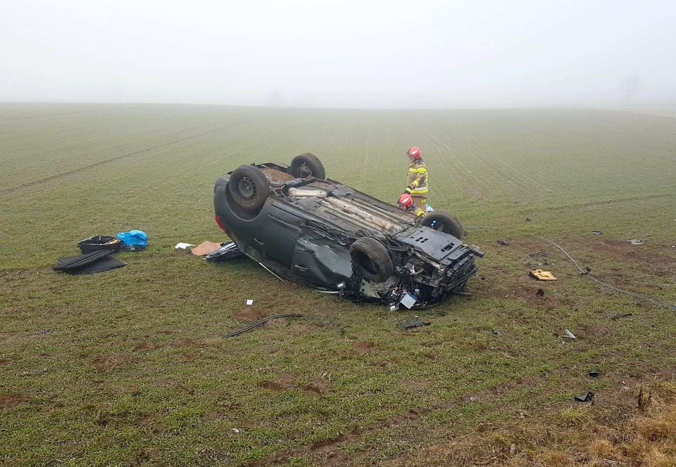 Karambol pod Tucholą. Pięć osób trafiło do szpitala (FOTO)