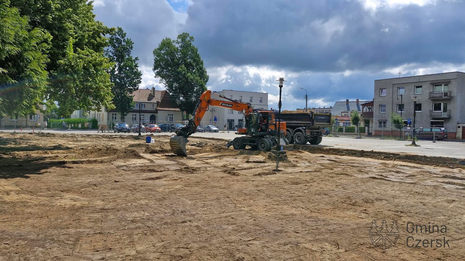 Plac Kalinowskich w Czersku tymczasowo wyłączony z użytkowania