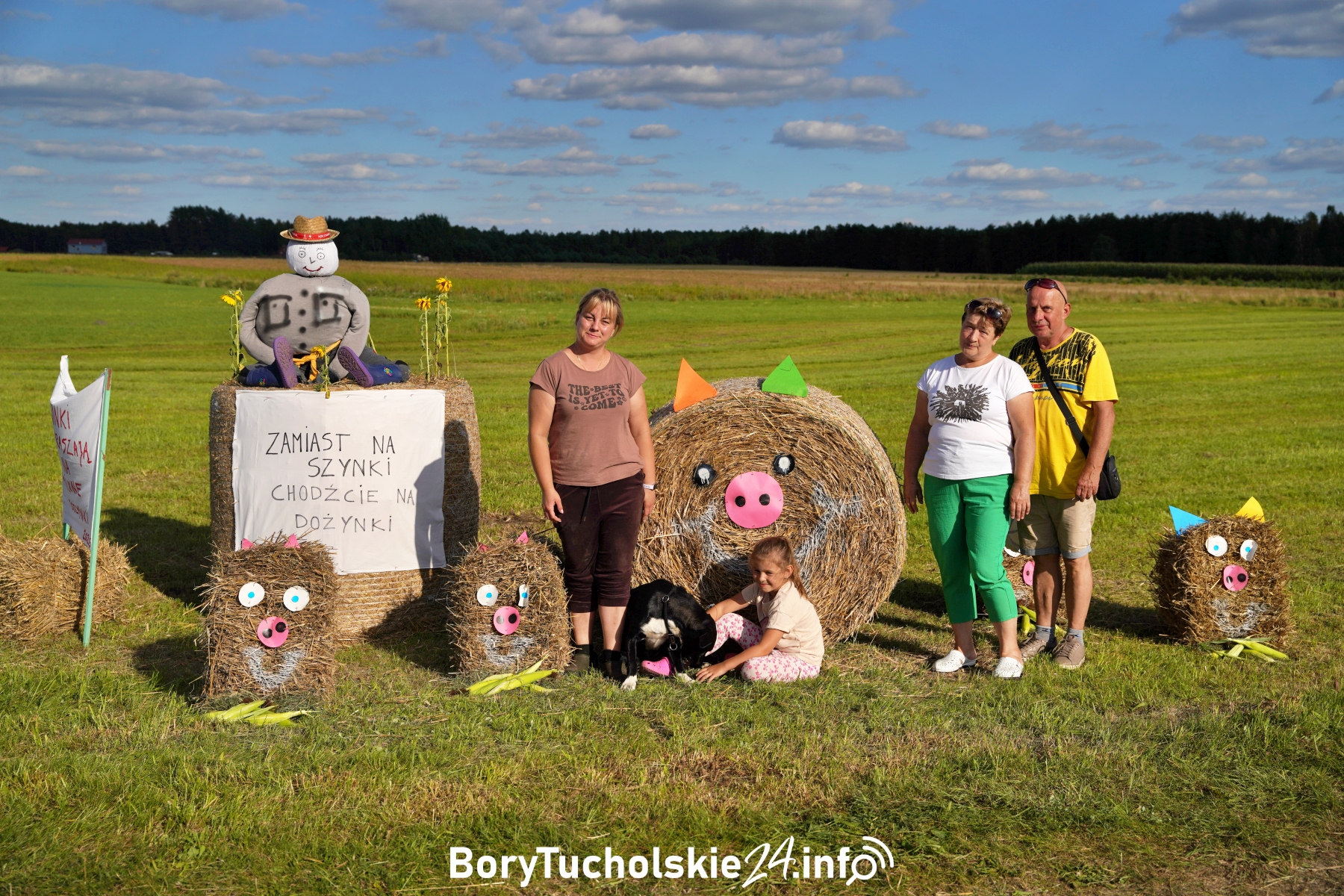 Witacze i przygotowania do dożynek w gminie Śliwice (FOTO, WIDEO)
