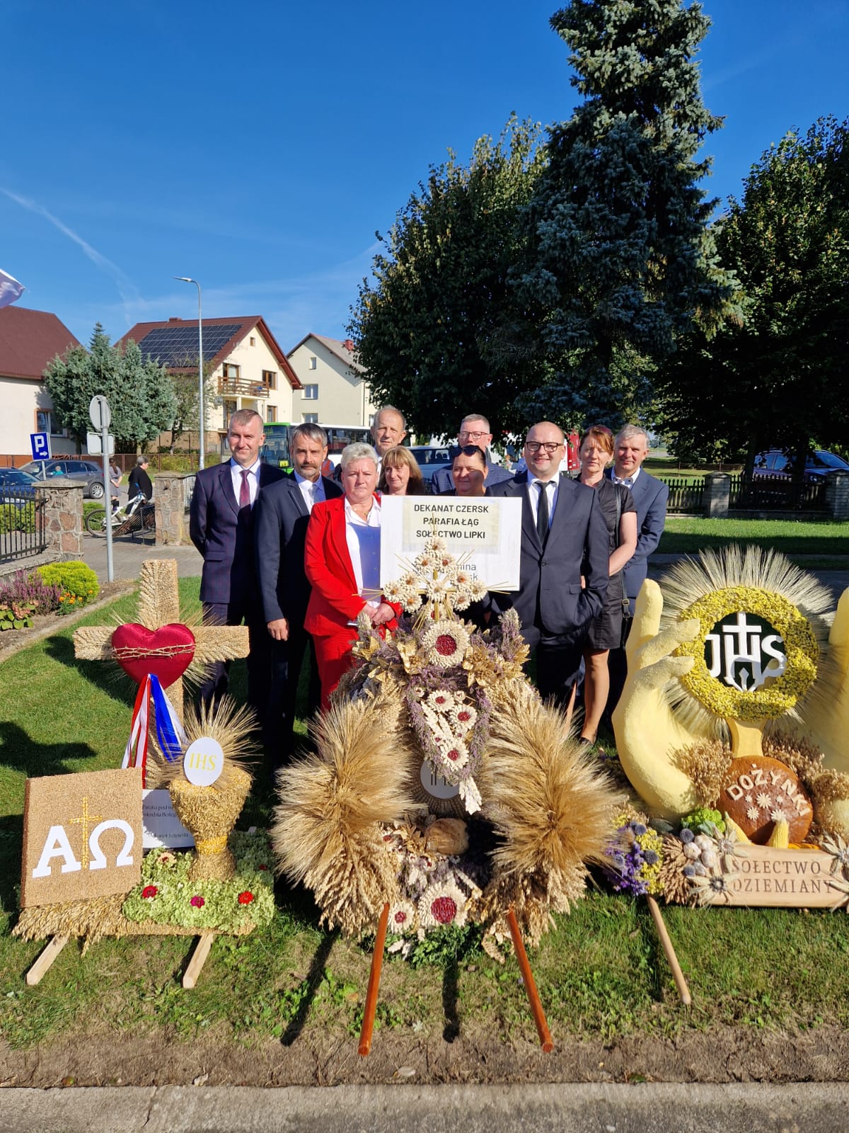 Reprezentacja sołectwa Lipki na dożynkach w Lubaniu