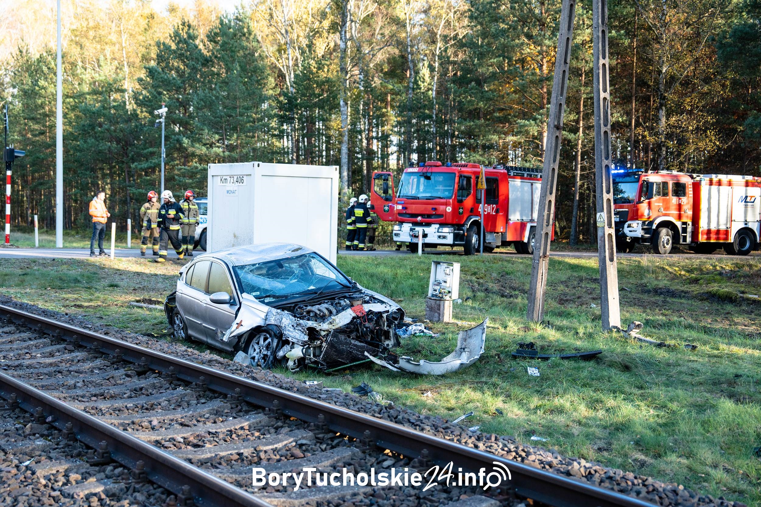 Wjechał pod pociąg. Prowadził auto po amfetaminie (FOTO, WIDEO)