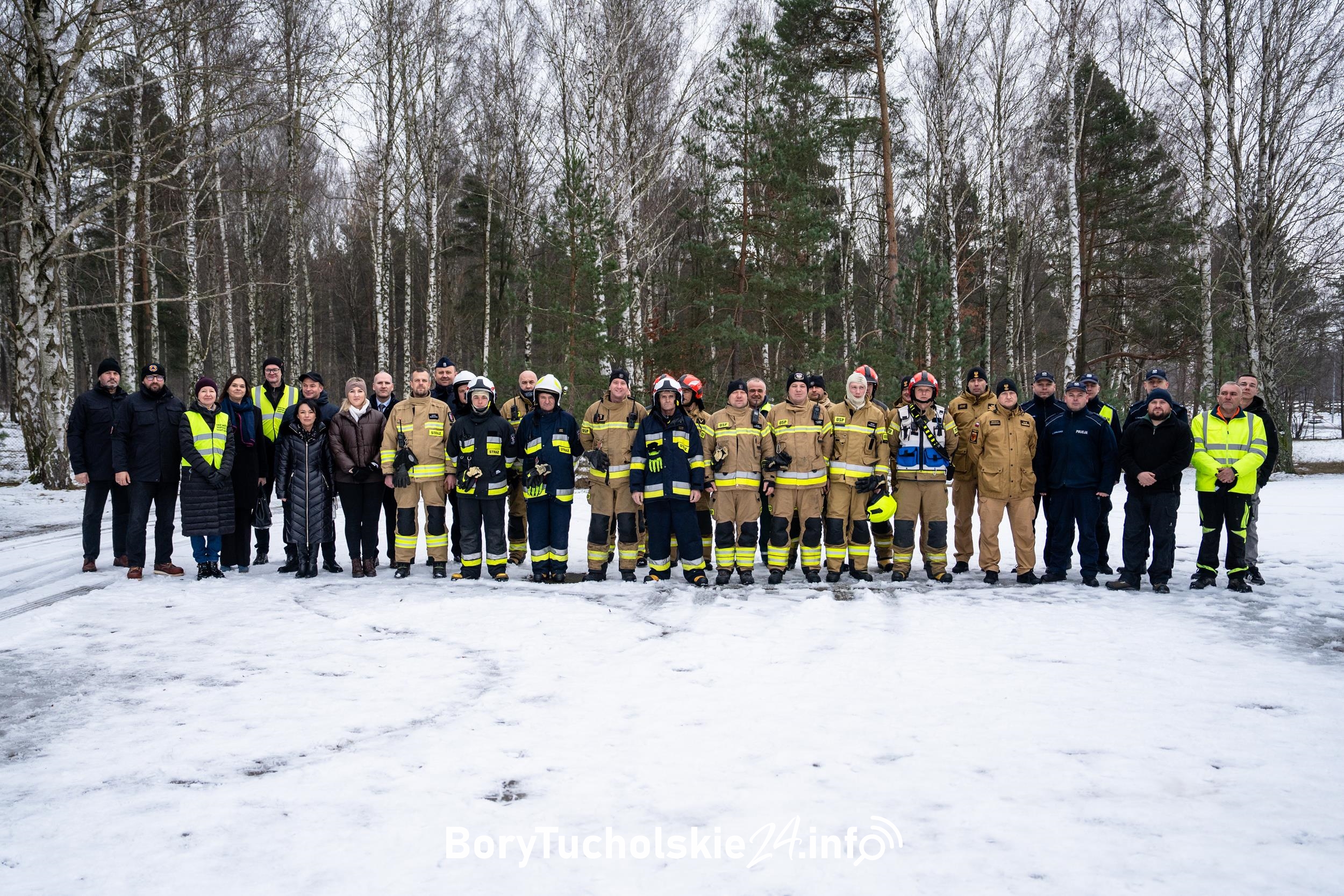 Akt dywersji w Stacji Uzdatniania Wody. Ćwiczenia strażackie fot. BoryTucholskie24.info