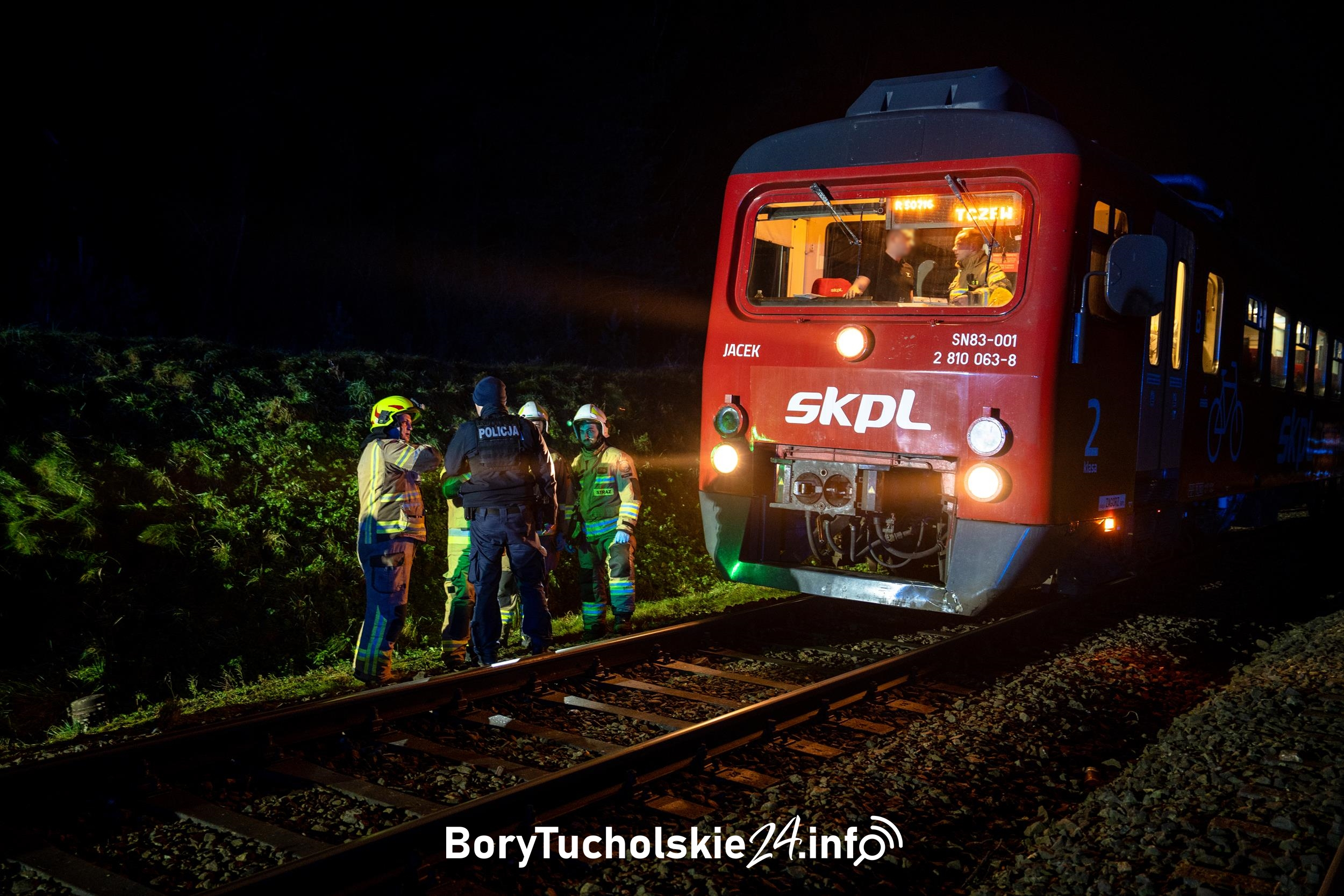 Tragedia na torach w gminie Czersk. Pociąg potrącił kobietę