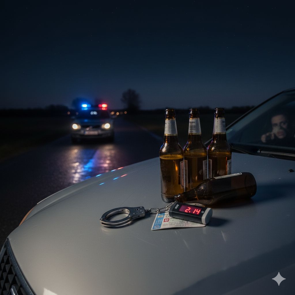 Dwa i pół promila za kierownicą. Policja zatrzymała kobietę w Czersku