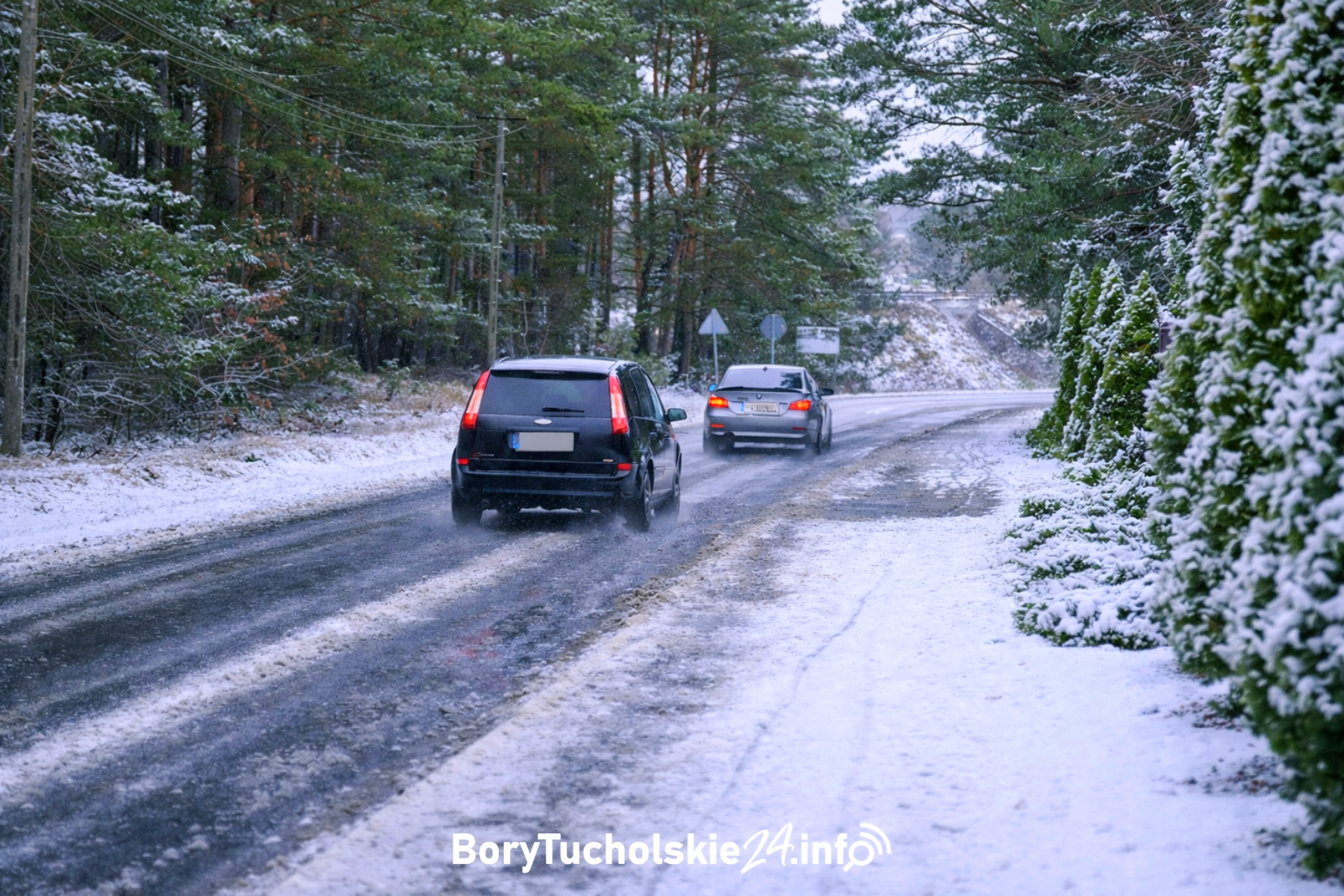 Uwaga na oblodzenie. Ostrzeżenie meteorologiczne dla powiatu tucholskiego