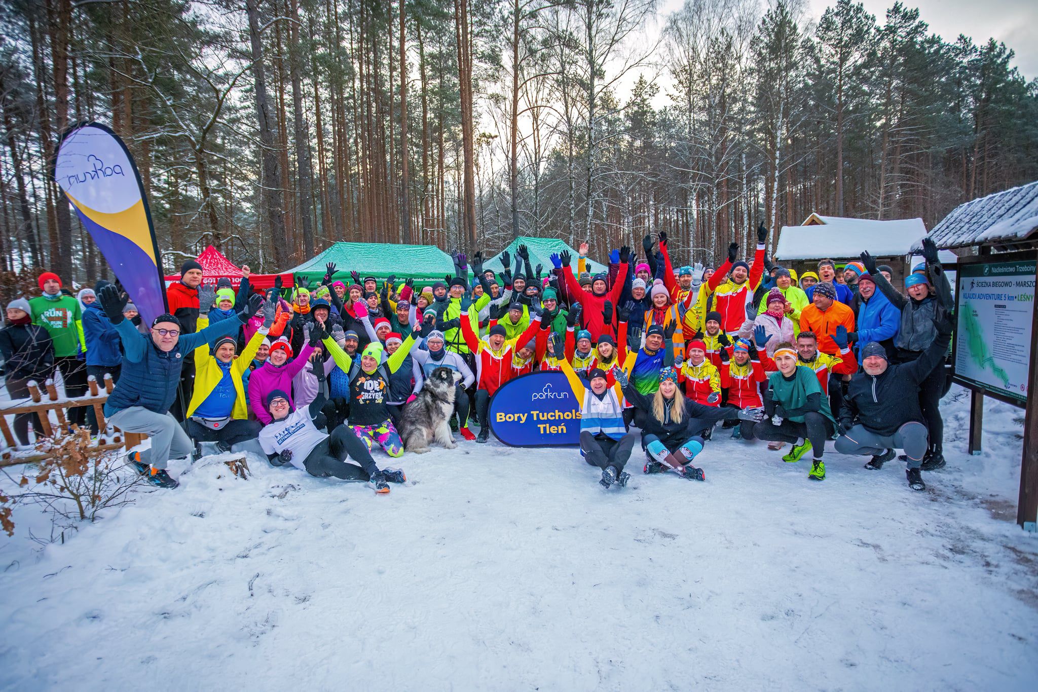 Inauguracja parkrun w Borach Tucholskich. Prawie 250 osób na starcie w Tleniu (FOTO)