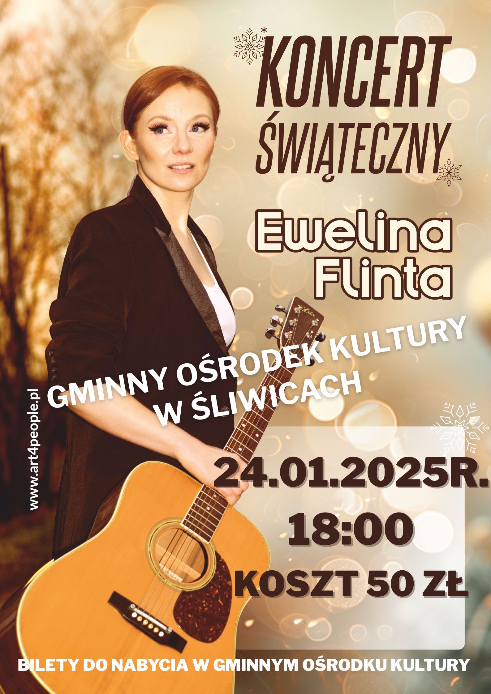 Wygraj bilety na koncert świąteczny Eweliny Flinty w Śliwicach 
