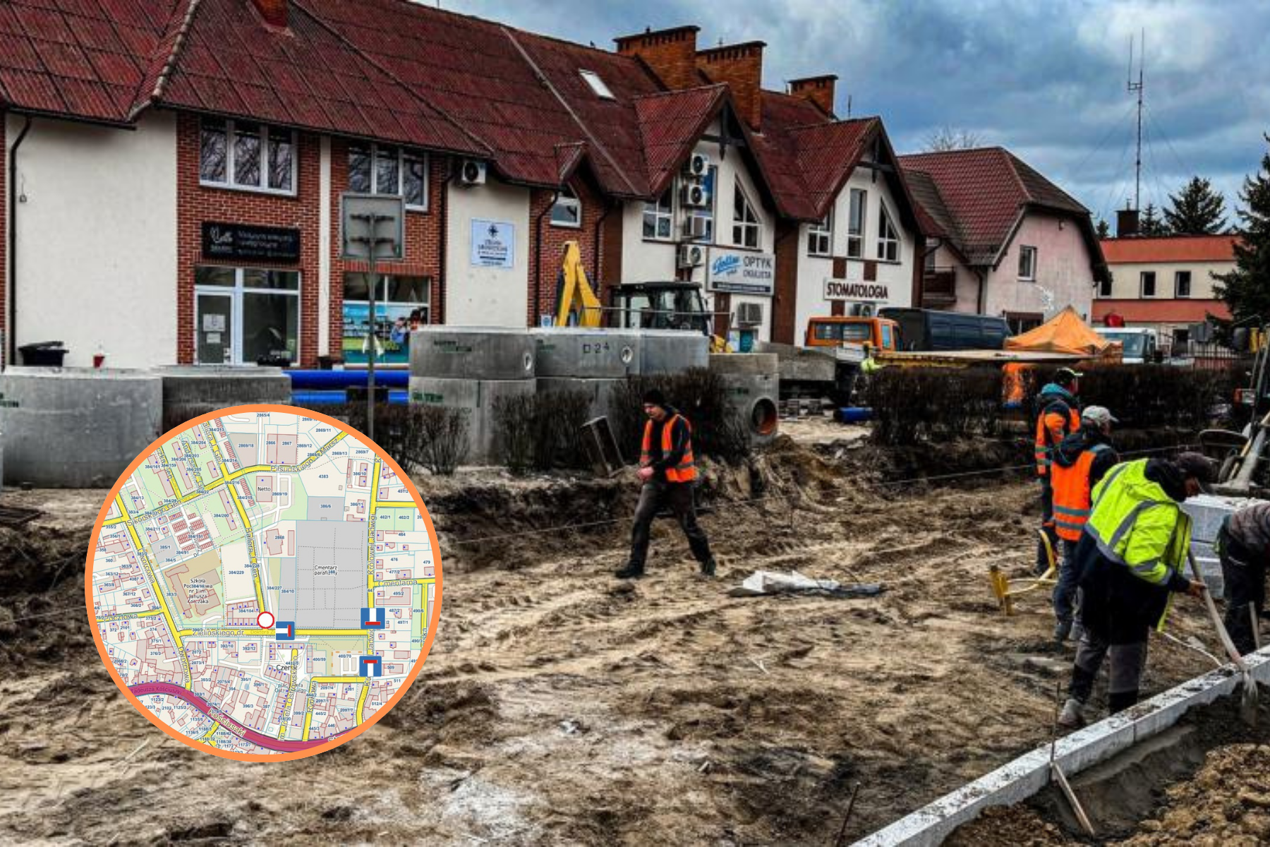 Utrudnienia w ruchu w Czersku. Zamknięcie skrzyżowania ul. dr Zielińskiego i ul. gen. Hallera