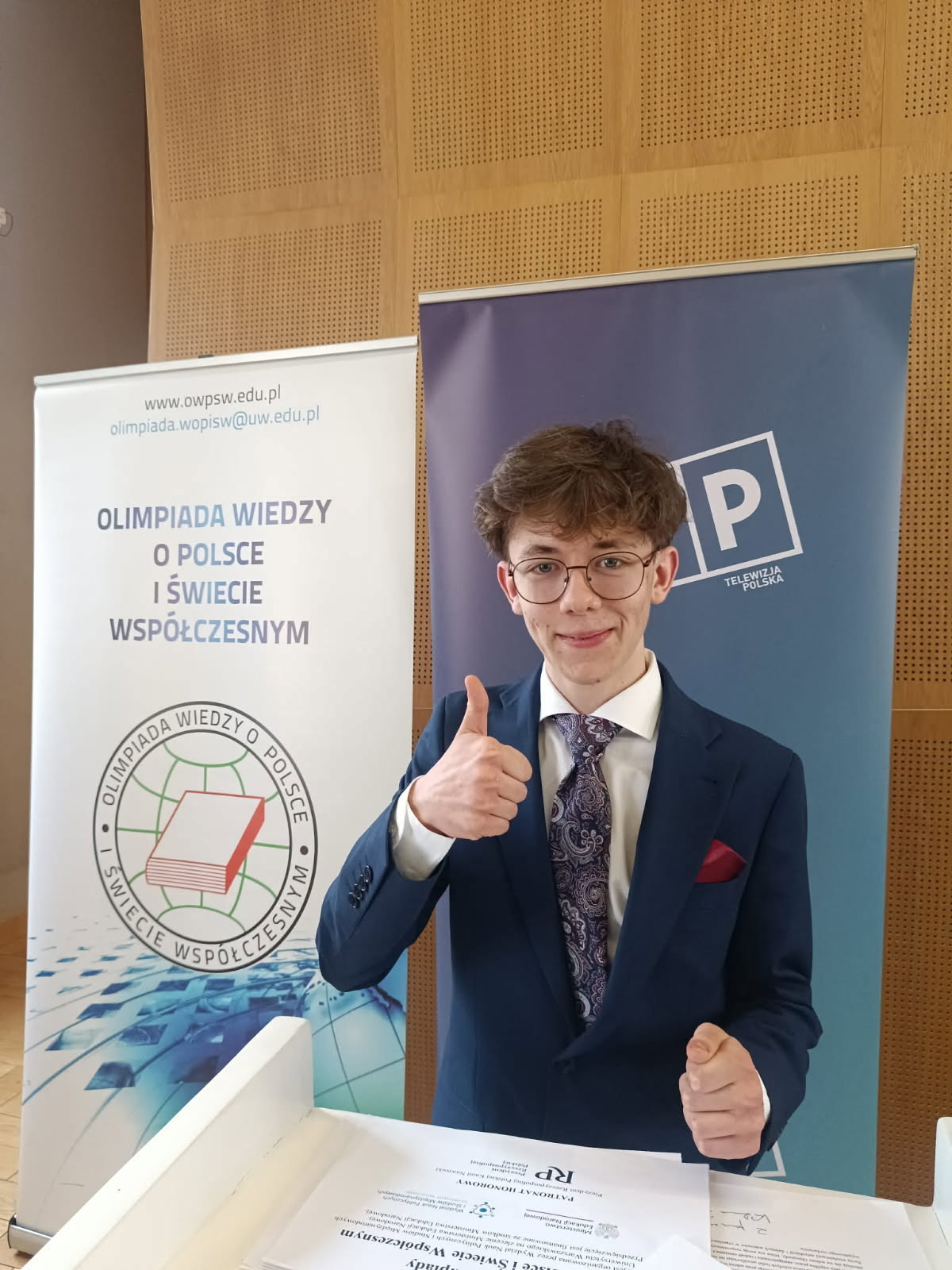 Jan Wutkowski ze Śliwic laureatem ogólnopolskiej olimpiady 