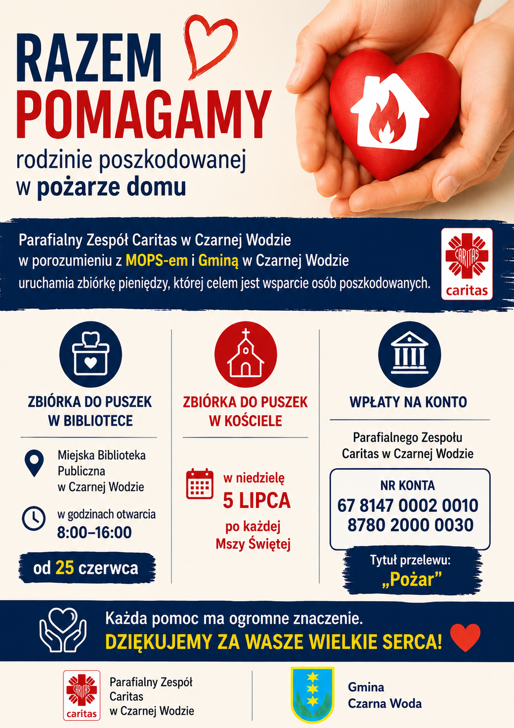 Pomoc dla rodziny z Czarnej Wody. Jak można przekazać wsparcie?