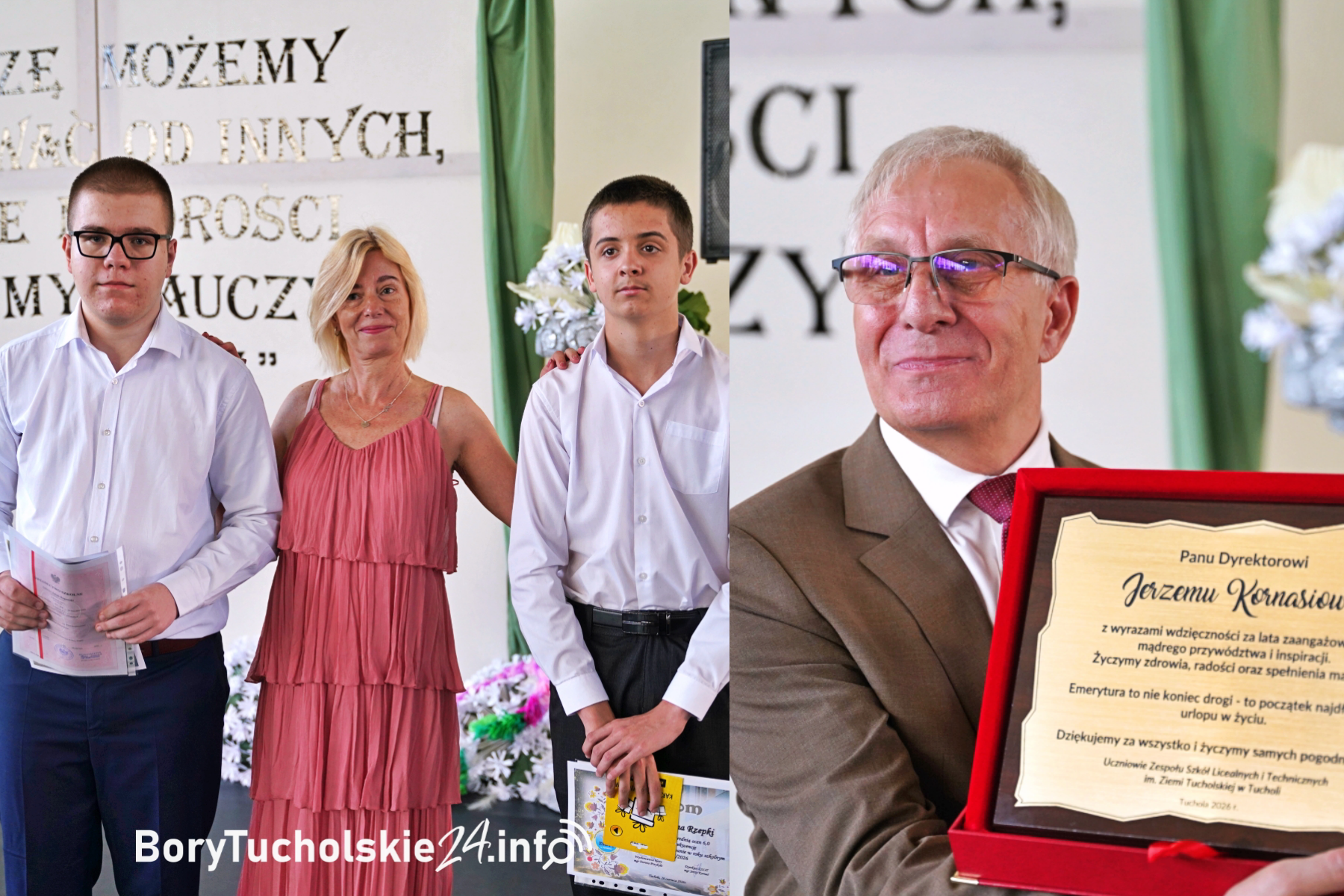 Zakończenie roku szkolnego i pożegnanie Jerzego Kornasia. Uczniowie odebrali świadectwa z wyróżnieniem (FOTO, WIDEO)