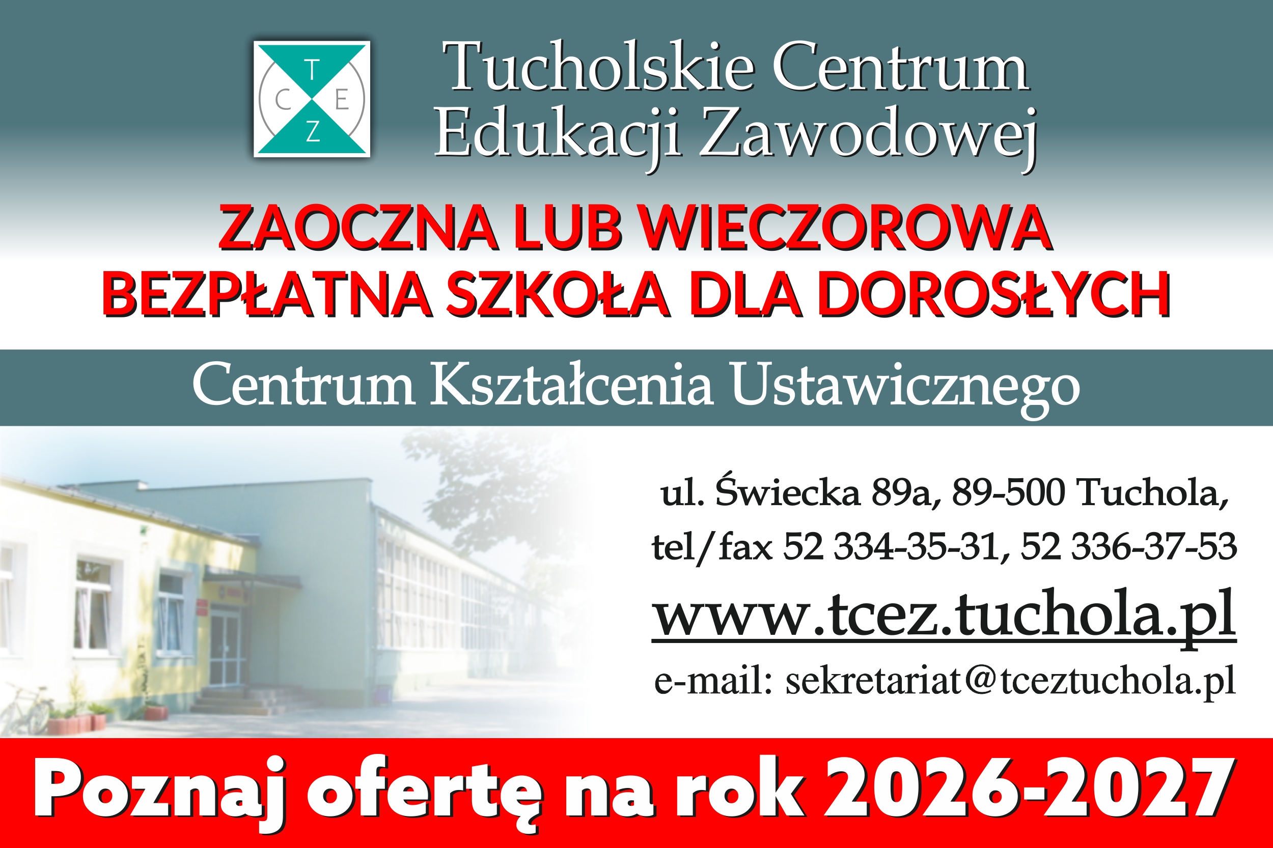 Postaw na swoją przyszłość z Tucholskim Centrum Edukacji Zawodowej!
