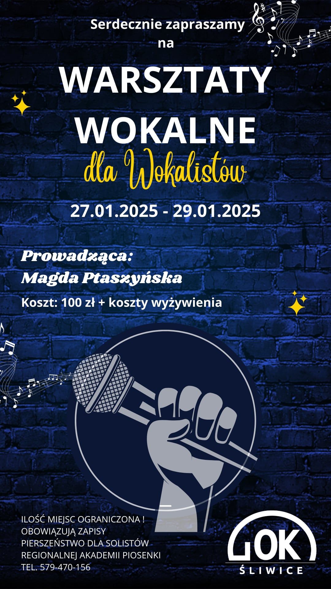 Warsztaty wokalne w GOK Śliwice