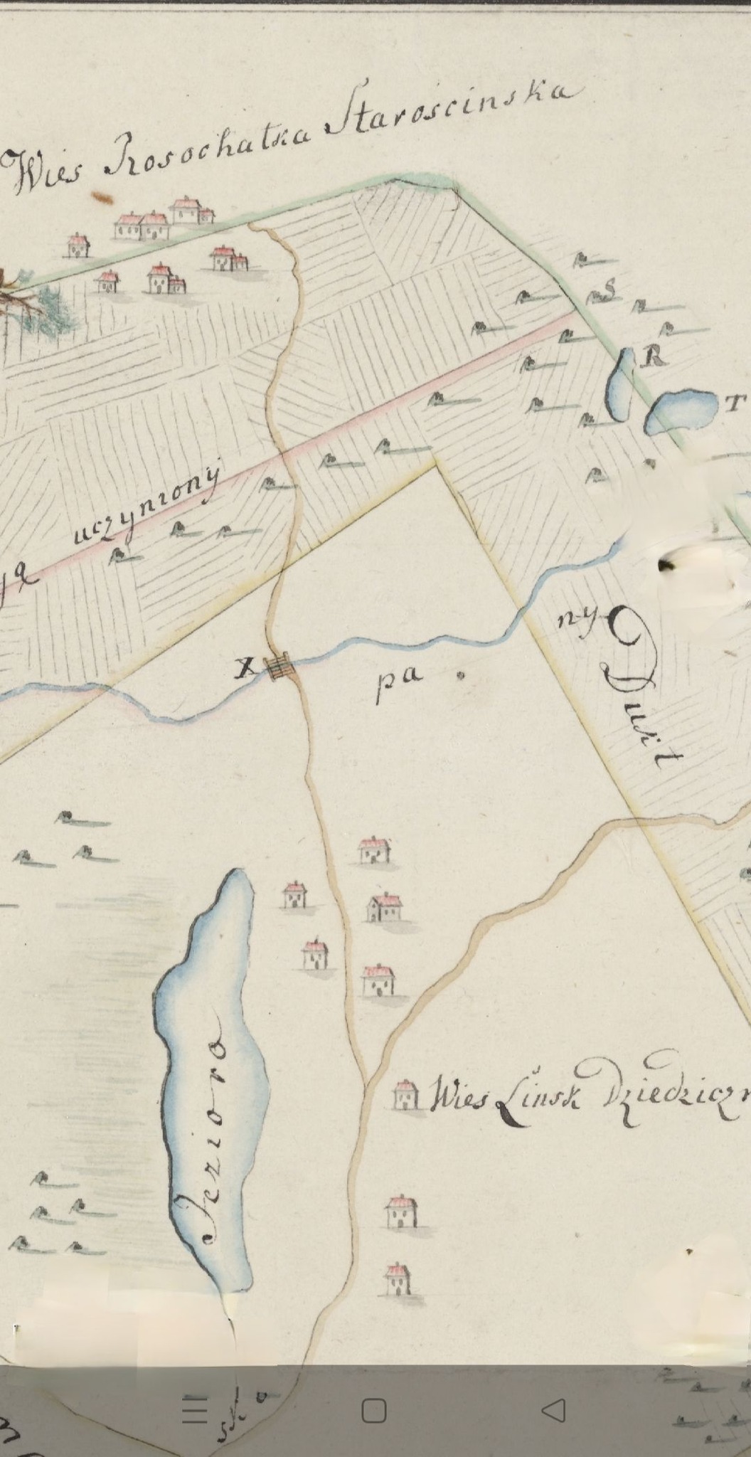 Młyn pomiędzy Rosochatką i Lińskiem.