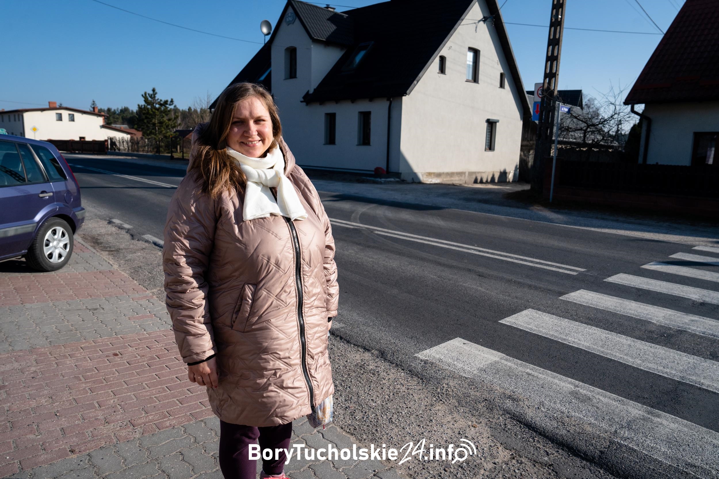 Przejście dla pieszych w Legbądzie.