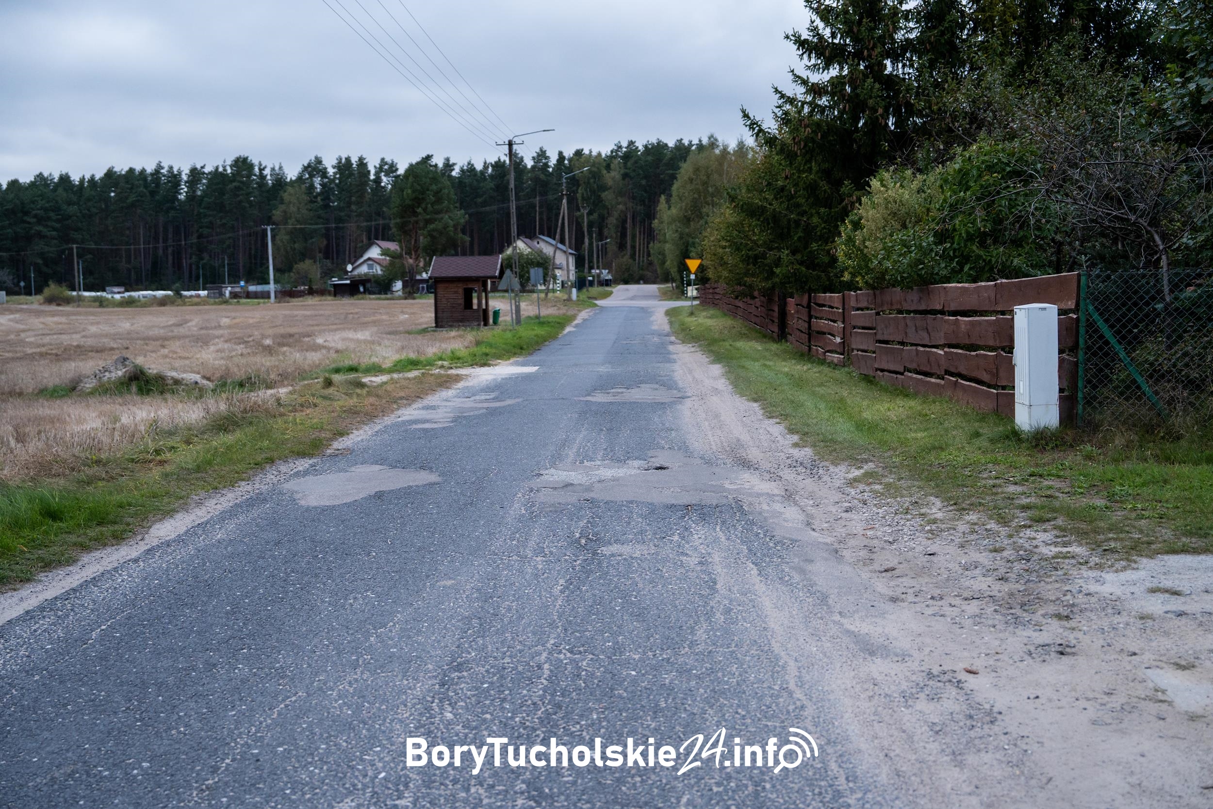 Droga w miejscowości Lipowa