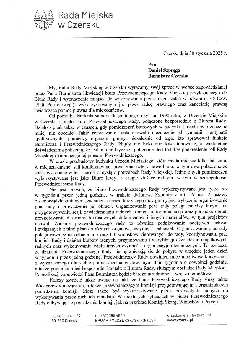 Rada Miejska w Czersku