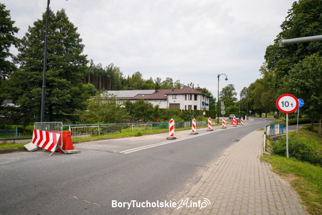 Most na ulicy Podgórnej w Śliwicach zamknięty