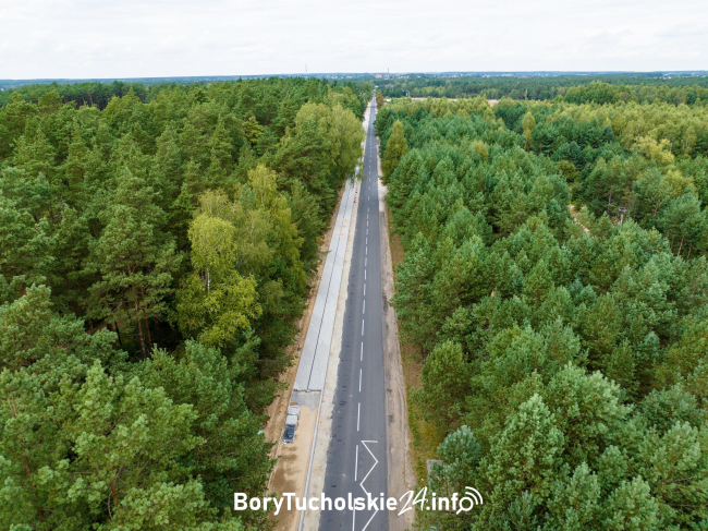 Modernizacja drogi z Czerska w kierunku Śliwic (FOTO, WIDEO)