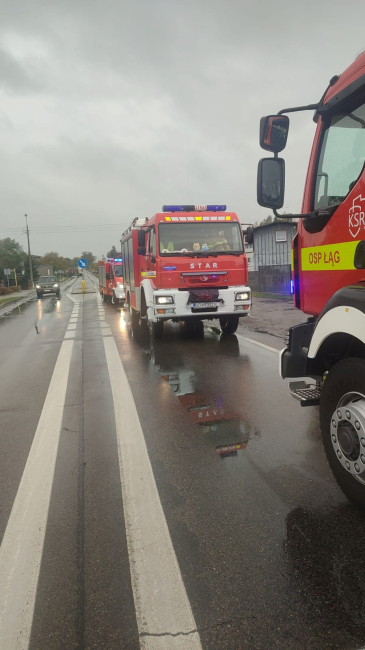 Interwencja strażaków w Łęgu