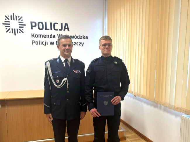 Tucholska komenda ma nowego policjanta