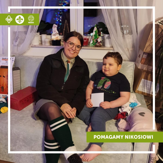 Harcerze z Łęga pomagają Nikosiowi