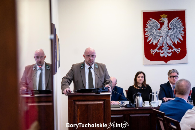 Piotr Marciniak, dyrektor Technikum Leśnego w Tucholi