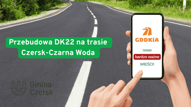 Przebudowa drogi Czersk – Czarna Woda: wybrano wykonawcę