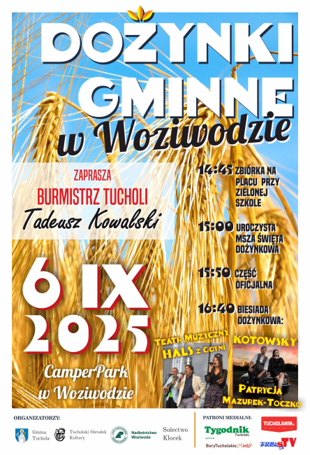 Już w sobotę dożynki w gminie Tuchola