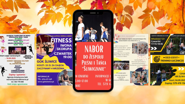 GOK w Śliwicach zaprasza na zajęcia dla każdego