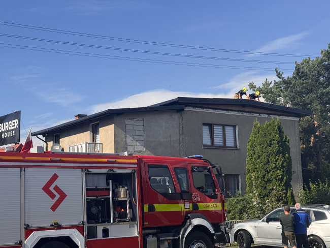 Silna, lecz krótka burza przeszła nad gminą Czersk