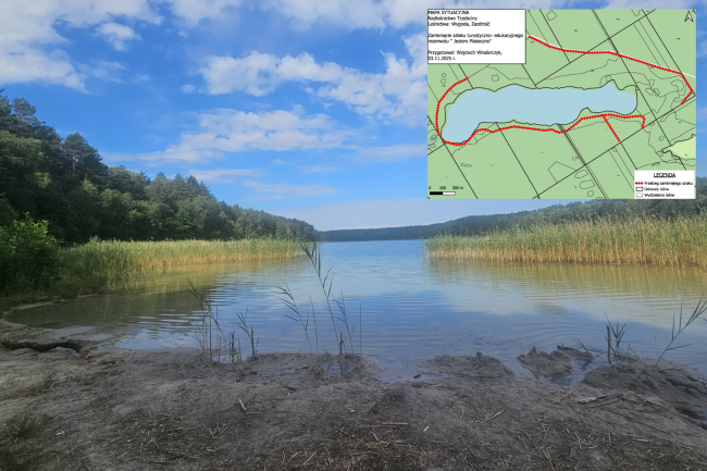 Zamknięcie szlaku edukacyjno-turystycznego w rezerwacie przyrody „Jezioro Piaseczno”