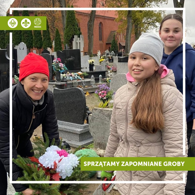 Harcerze z Łęga pamiętali o zapomnianych grobach