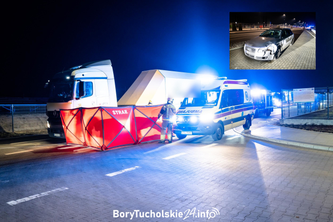 Wypadek Szklanych Domów Śliwice, fot. BoryTucholskie24.info