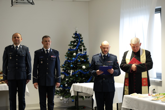 Wigilia w Komendzie Powiatowej Policji w Tucholi