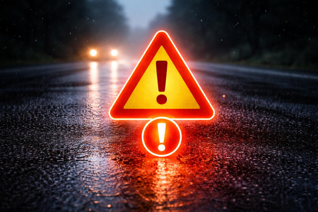 Uważajcie na drogach. Jest ślisko. BoryTucholskie24.info