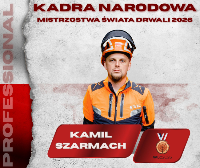 Kamil Szarmach w kadrze narodowej na Mistrzostwa Świata Drwali w Słowenii