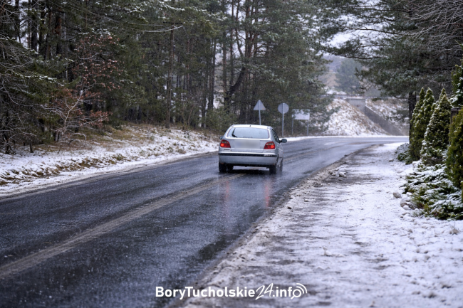Uwaga na gołoledź w powiecie tucholskim - wydano ostrzeżenie meteorologiczne