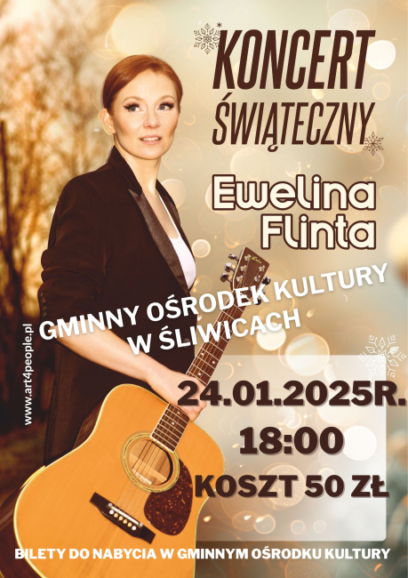 Kolejna szansa na darmowe wejściówki na koncert Eweliny Flinty w Śliwicach 