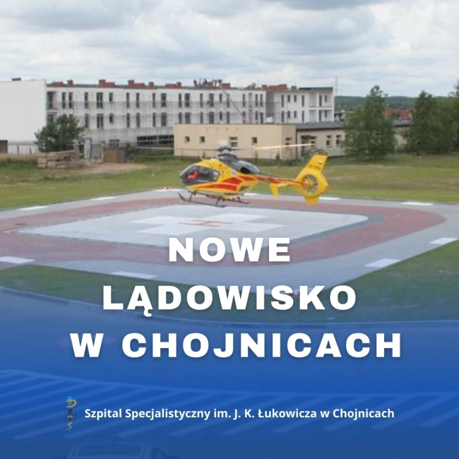 Szpital w Chojnicach z dofinansowaniem na rozbudowę lądowiska dla LPR