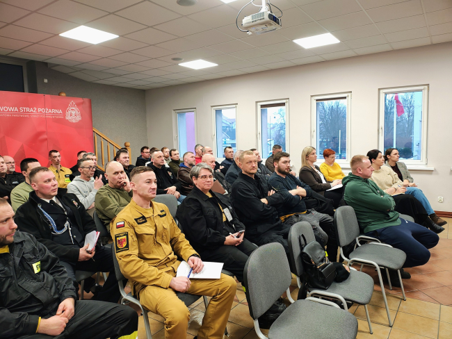Spotkanie z przedstawicielami OSP w KP PSP w Tucholi